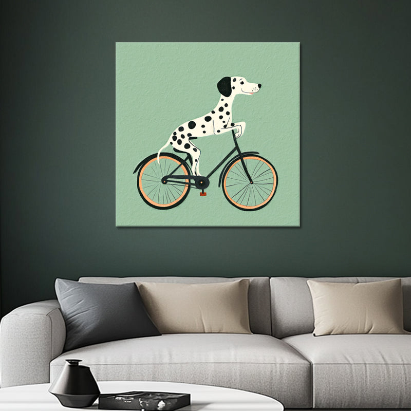 Hund auf dem Fahrrad