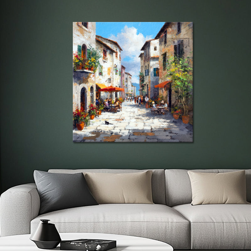 Italiaans dorp kunstwerk