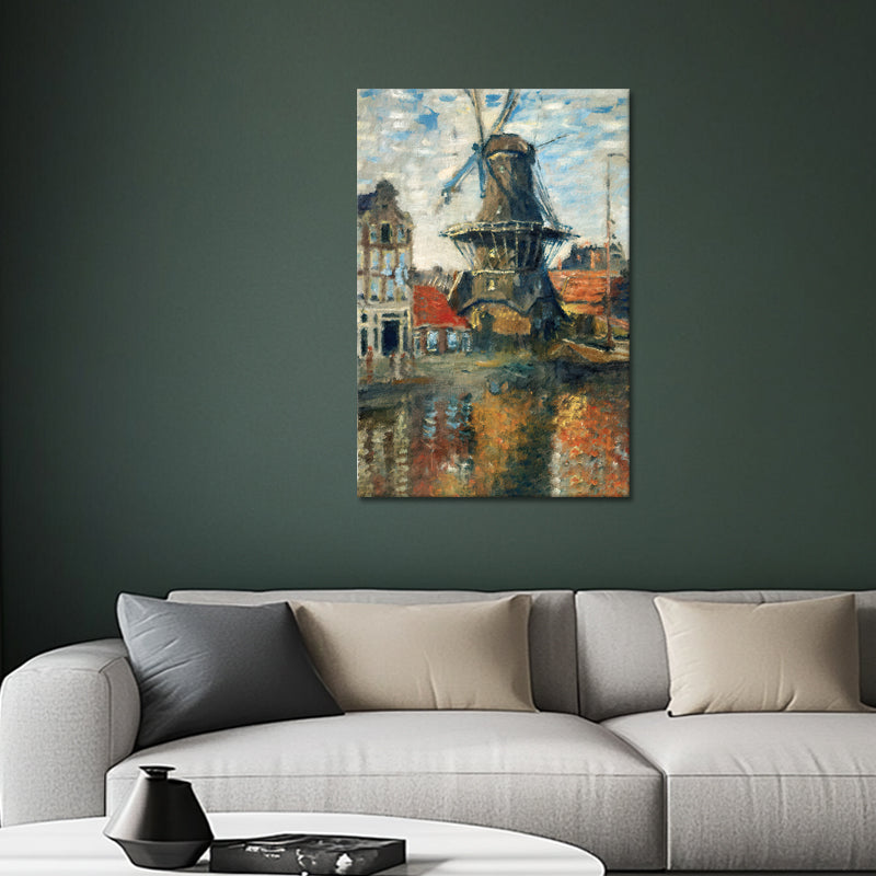Die Windmühle in Amsterdam - Monet
