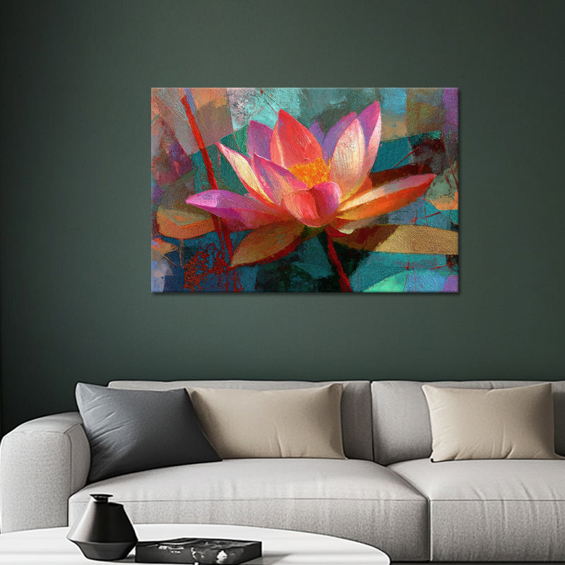 Abstract lotus bloem
