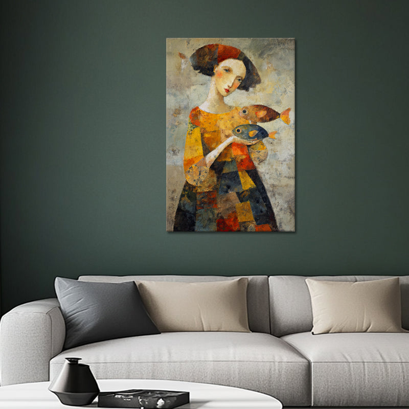Vrouw en Vis Kunst