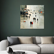 Stadsleven abstract kunst