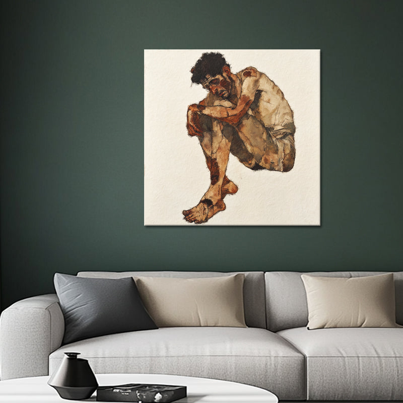 Expressives Porträt – Egon Schiele (Inspiration)