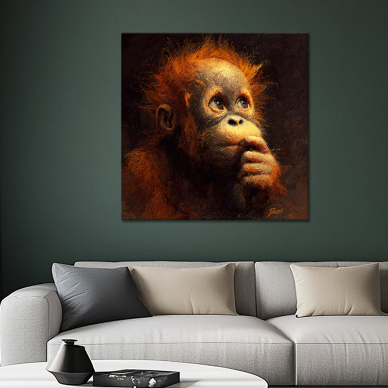 Gemälde Äffchen