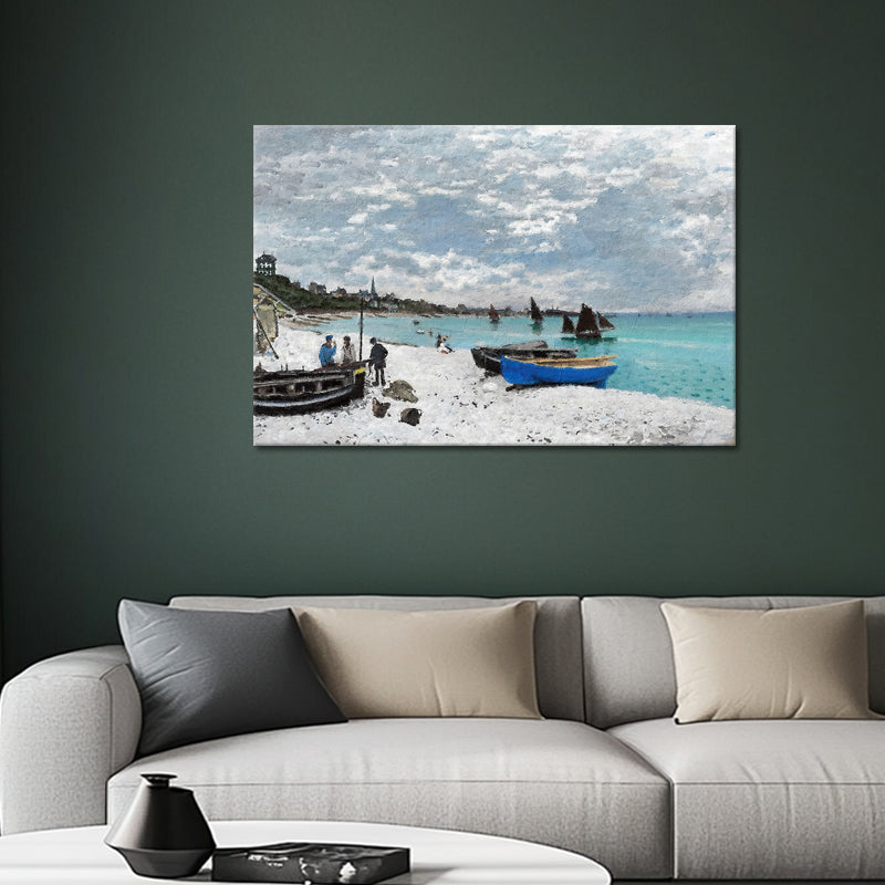 Het strand van Sainte-Adresse - Claude Monet