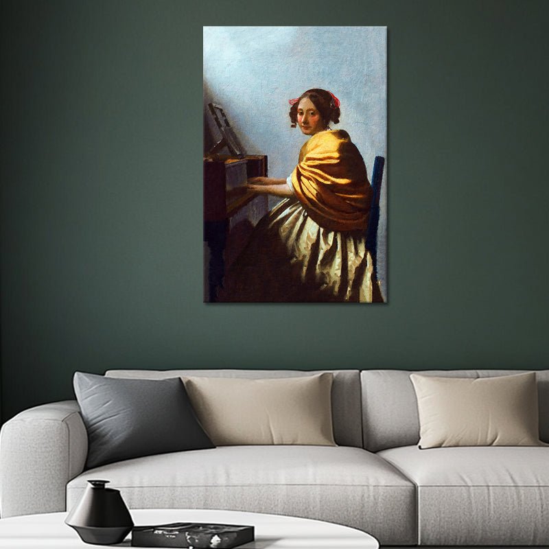 Zittende vrouw aan het virginaal - Vermeer
