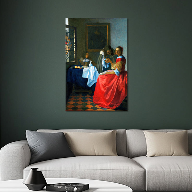 Dame und zwei Herren - Johannes Vermeer