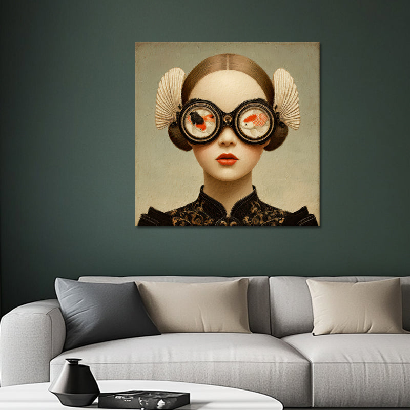 Surrealistische Frau