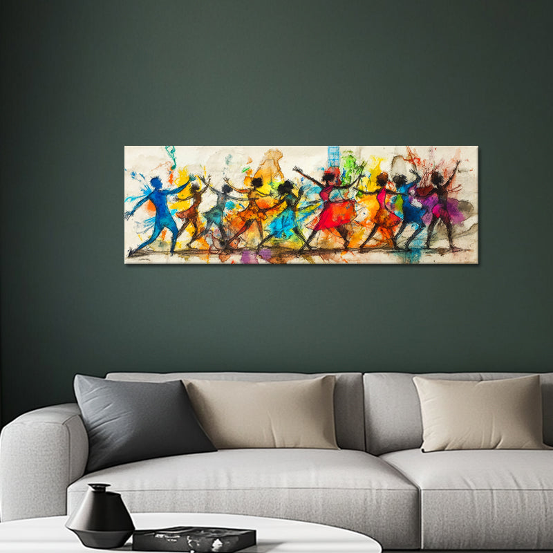 Kunstwerk farbenfrohe Tänzerin