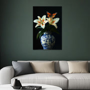 Porseleinen Vaas met bloemen II