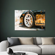Goud Zwarte Porsche