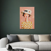 Vrouw portret hoed
