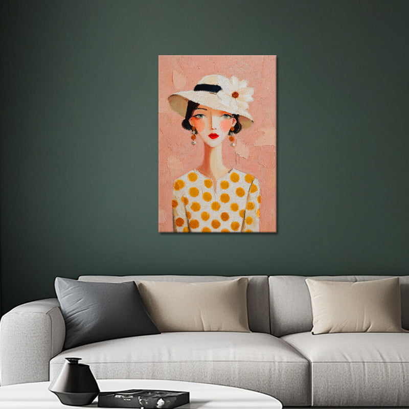Vrouw portret hoed