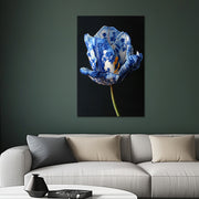 Tulp in delfts blauw stijl