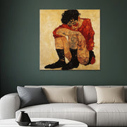 Einsamkeit III - Egon Schiele (Inspiration)
