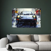 Abstract Zwart Porsche