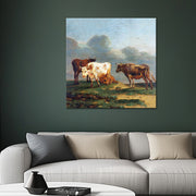 Vier junge Stiere auf der Weide - Paulus Potter