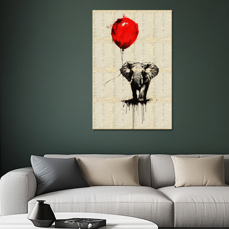 Elefant und Luftballon