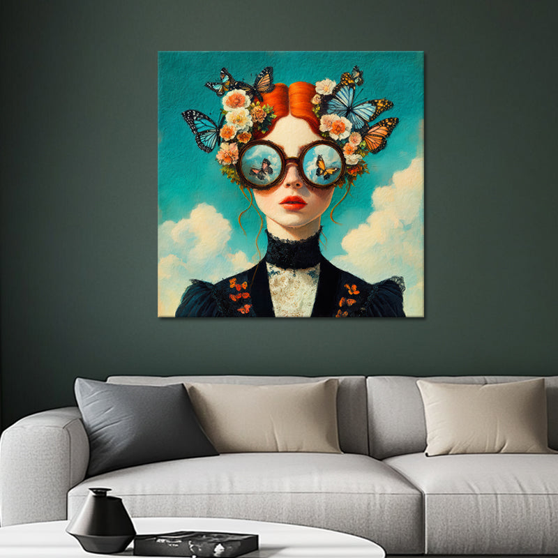 Vrouw met vlinders Art II