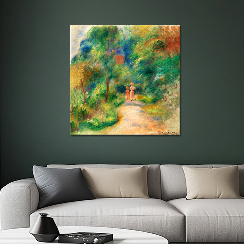 Two Figures On A Path - Pierre Auguste Renoir