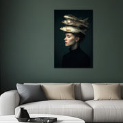 Surreëel Portret Vrouw Vis