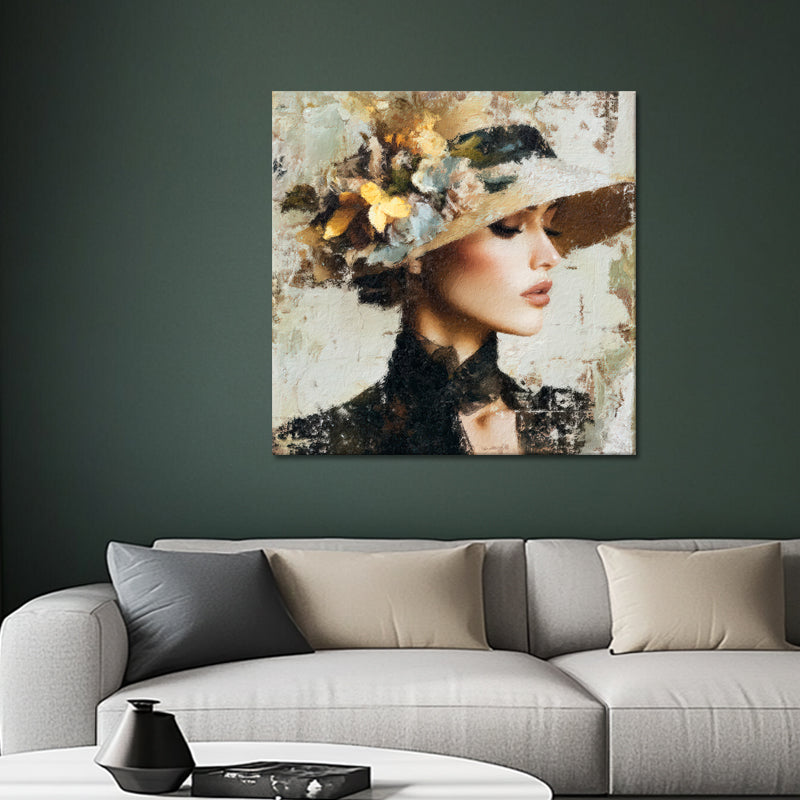 Frau mit Hut - Sepia I