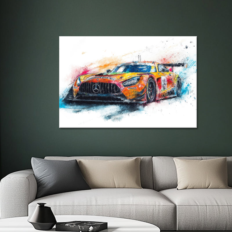 Mercedes AMG GT3 Gemälde