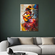 Gitaar Spelende Vrouw