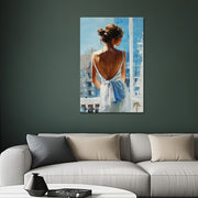 Elegante vrouw wit