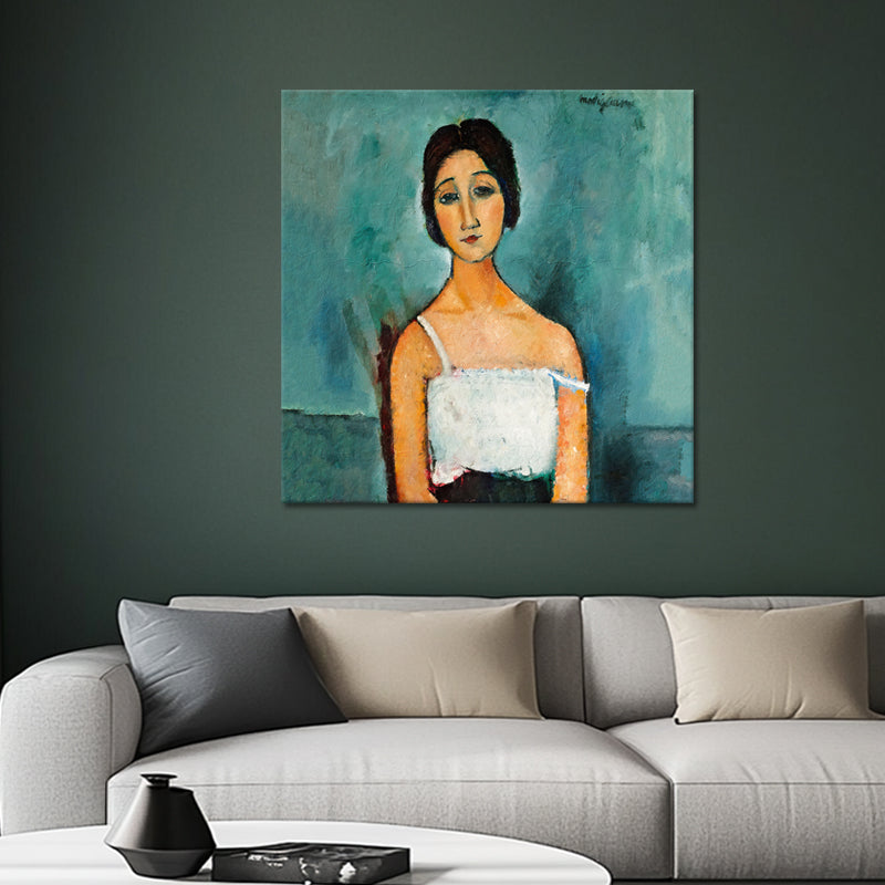 Porträt der brünetten Frau Christina – Amedeo Modigliani