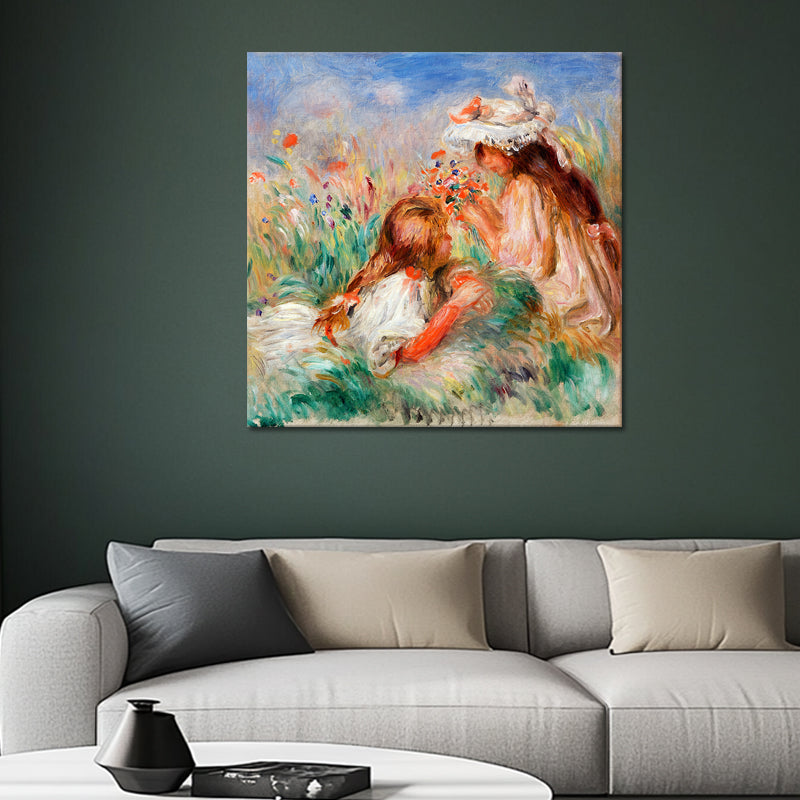 Meisjes in het Gras - Pierre-Auguste Renoir
