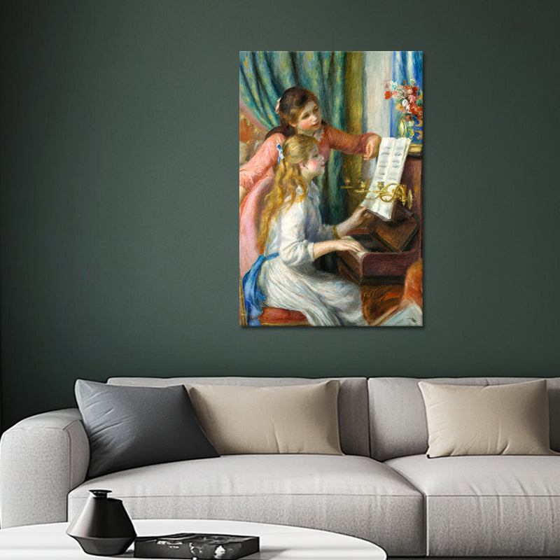 Twee jonge meisjes aan de piano - Auguste Renoir