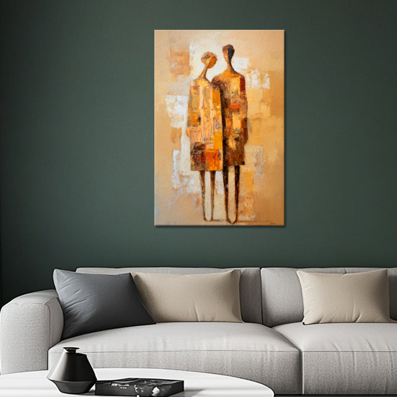 Samen silhouetten kunst