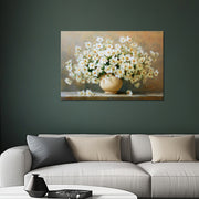 Weiße Blumen in einer Vase