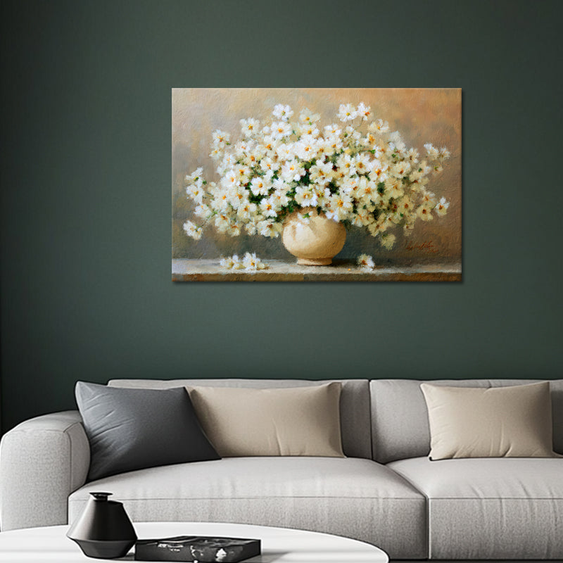 Weiße Blumen in einer Vase