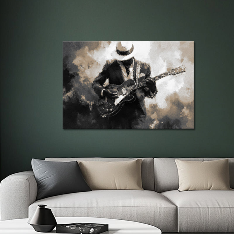 Gitarre spielendes Kunstwerk