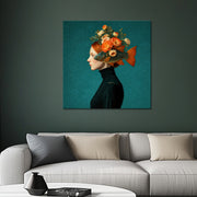 Vrouw met Oranje Haar