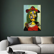 Frau mit Hut und Pelzkragen – Picasso