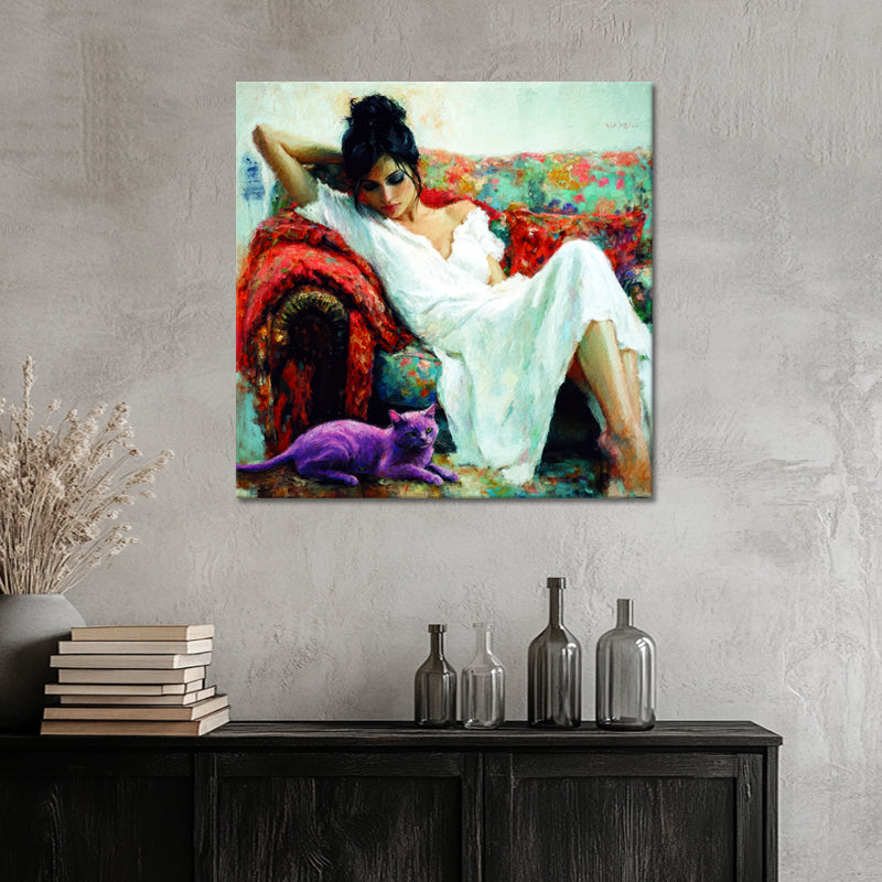 Vrouw in bohemian stijl