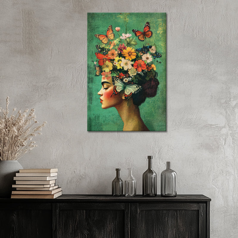 Frida Kahlo met vlinders