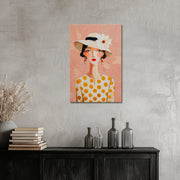 Vrouw portret hoed