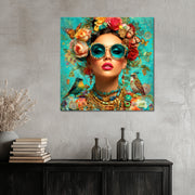 Portret Vrouw Bloemen
