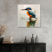 Eisvogel auf Wasser