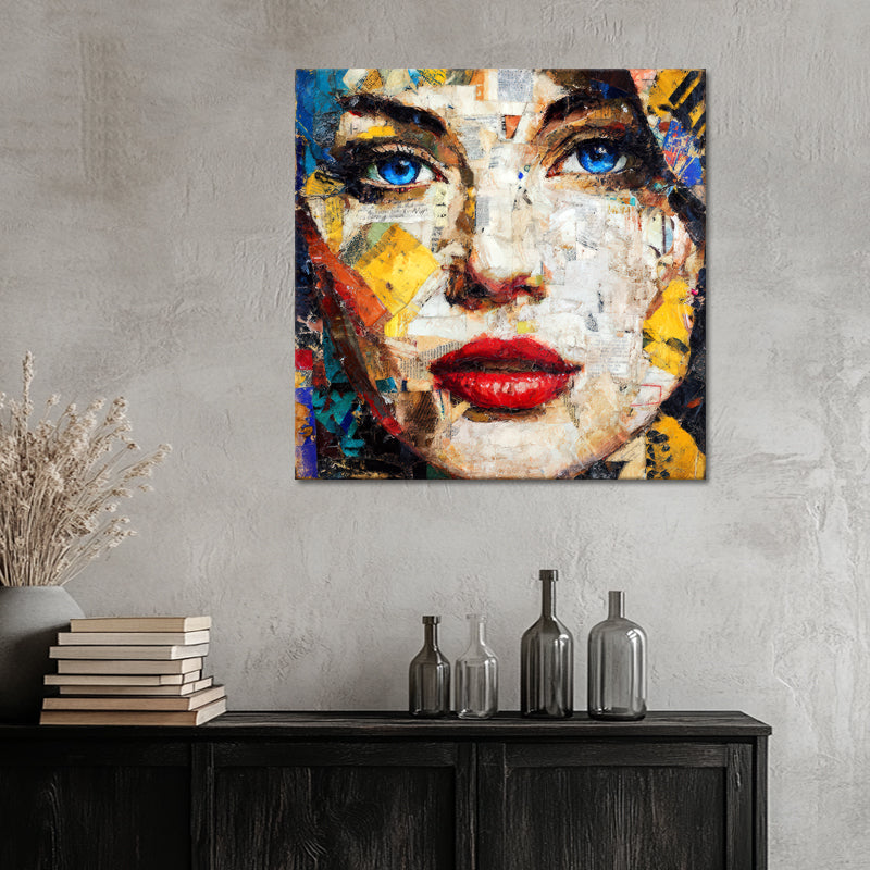 Vouwgezicht – Mixed Media