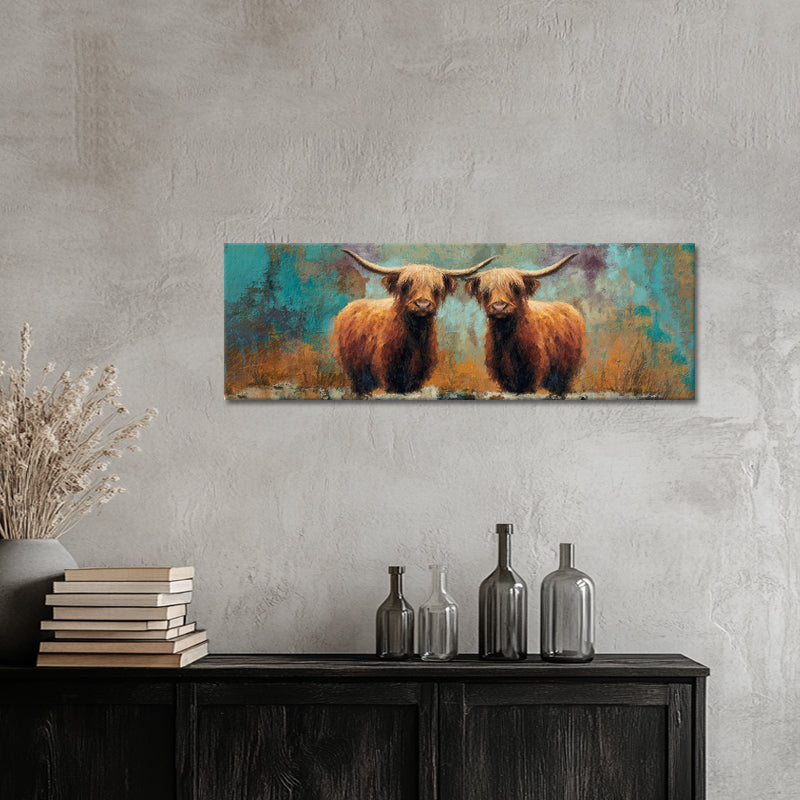 Schotse Hooglanders Panorama