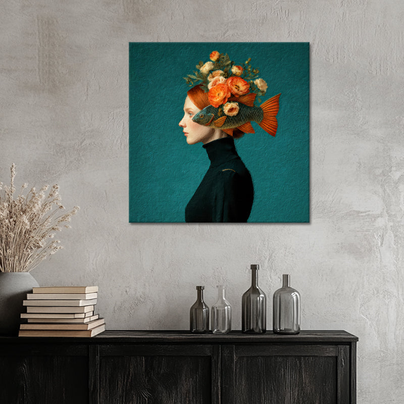 Vrouw met Oranje Haar