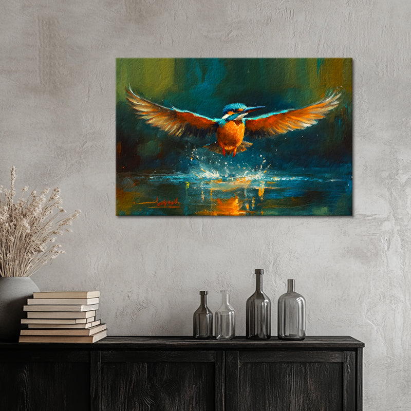 Gemälde Eisvogel III