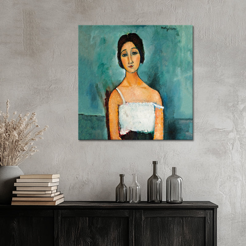 Porträt der brünetten Frau Christina – Amedeo Modigliani