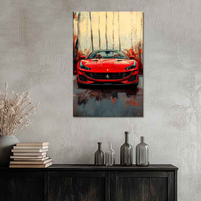 Gemälde Ferrari Portofino
