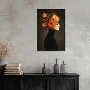 Bloemenportret vrouw